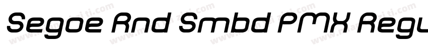 Segoe Rnd Smbd PMX Regular字体转换